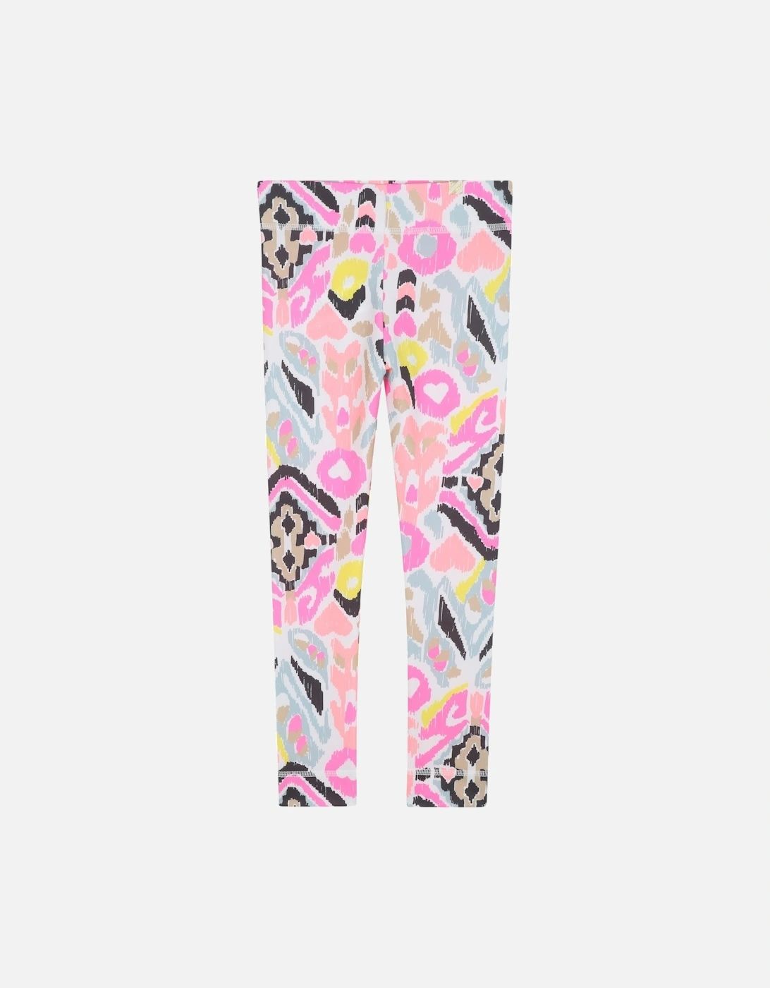 Girls Pink Multicoloured Active Leggings, 5 of 4