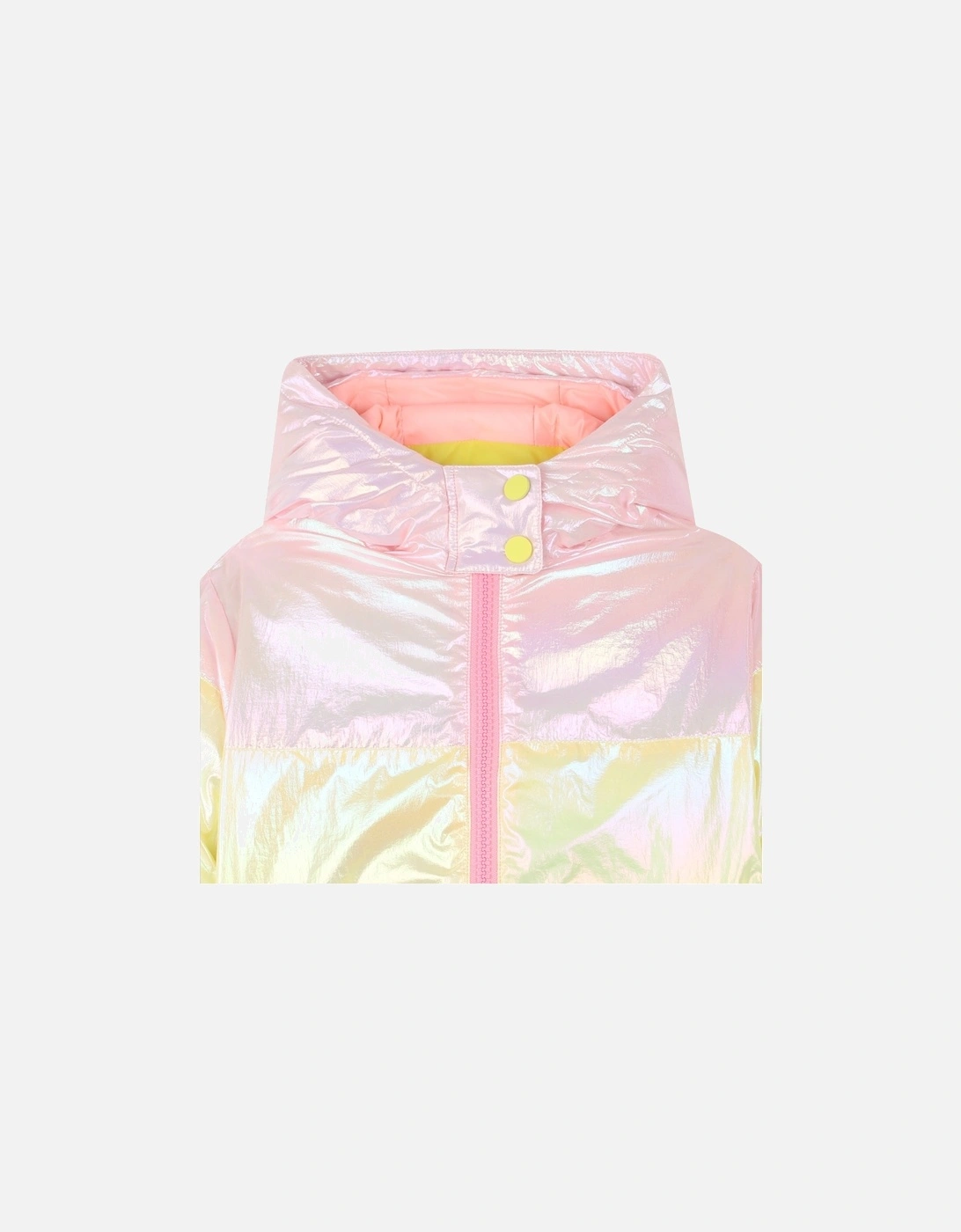 Girls Pearlescent Pastel Puffer Coat