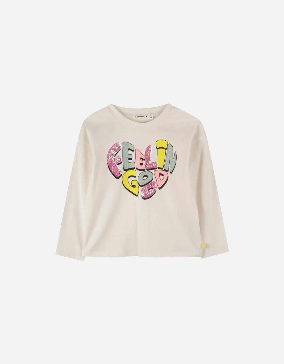 Girls Ivory Print T-Shirt, 4 of 3