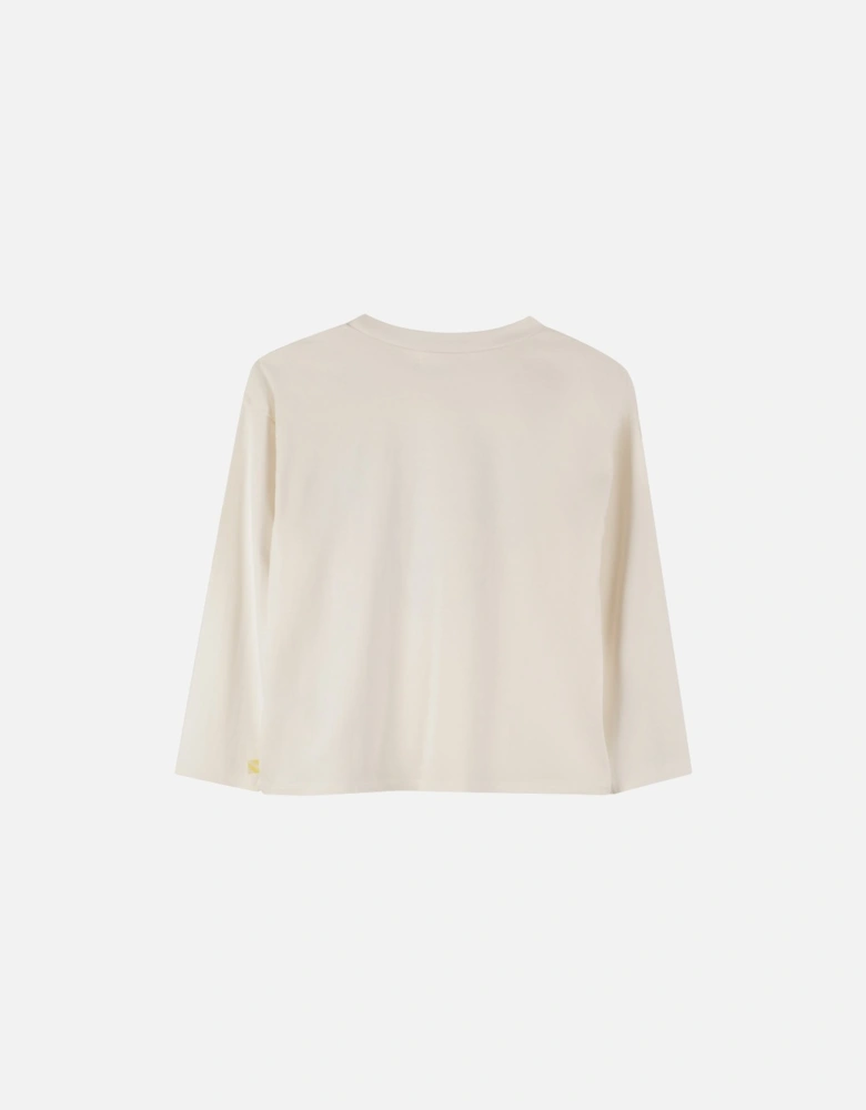 Girls Ivory Print T-Shirt