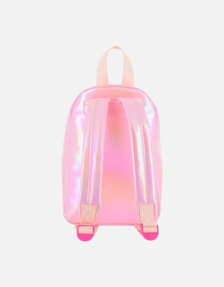 Girls Pink Multicoloured Backpack