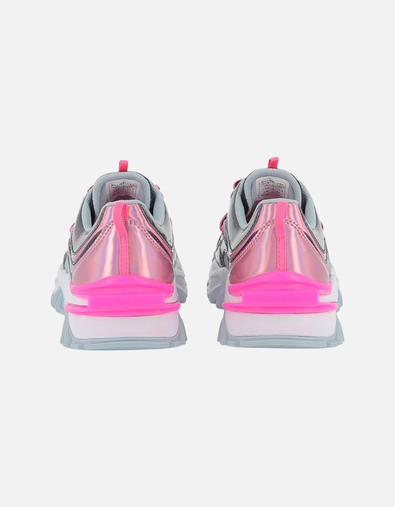 Girls Navy and Pink Sport Trainers