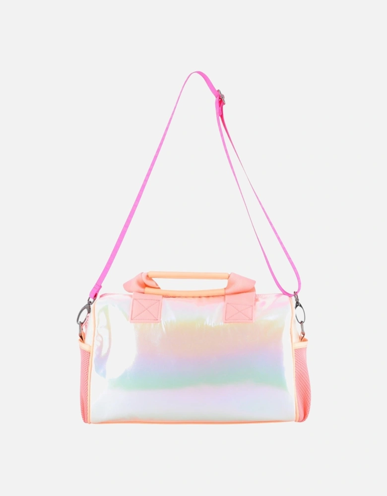 Girls Pink Multicoloured Weekender Bag