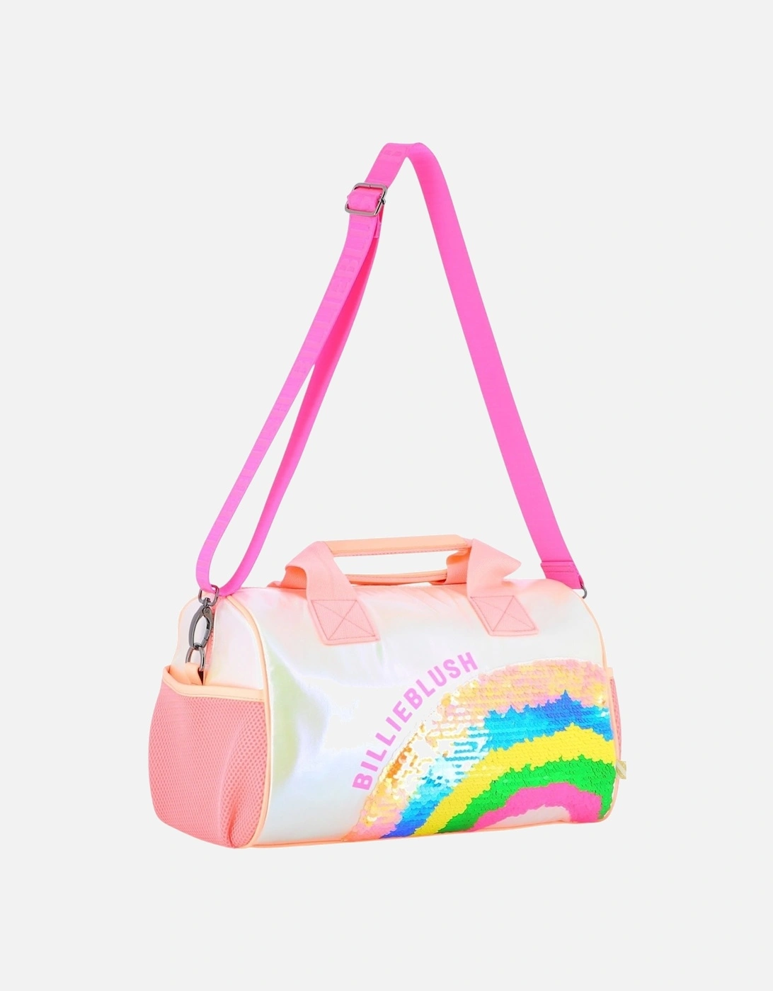 Girls Pink Multicoloured Weekender Bag, 5 of 4