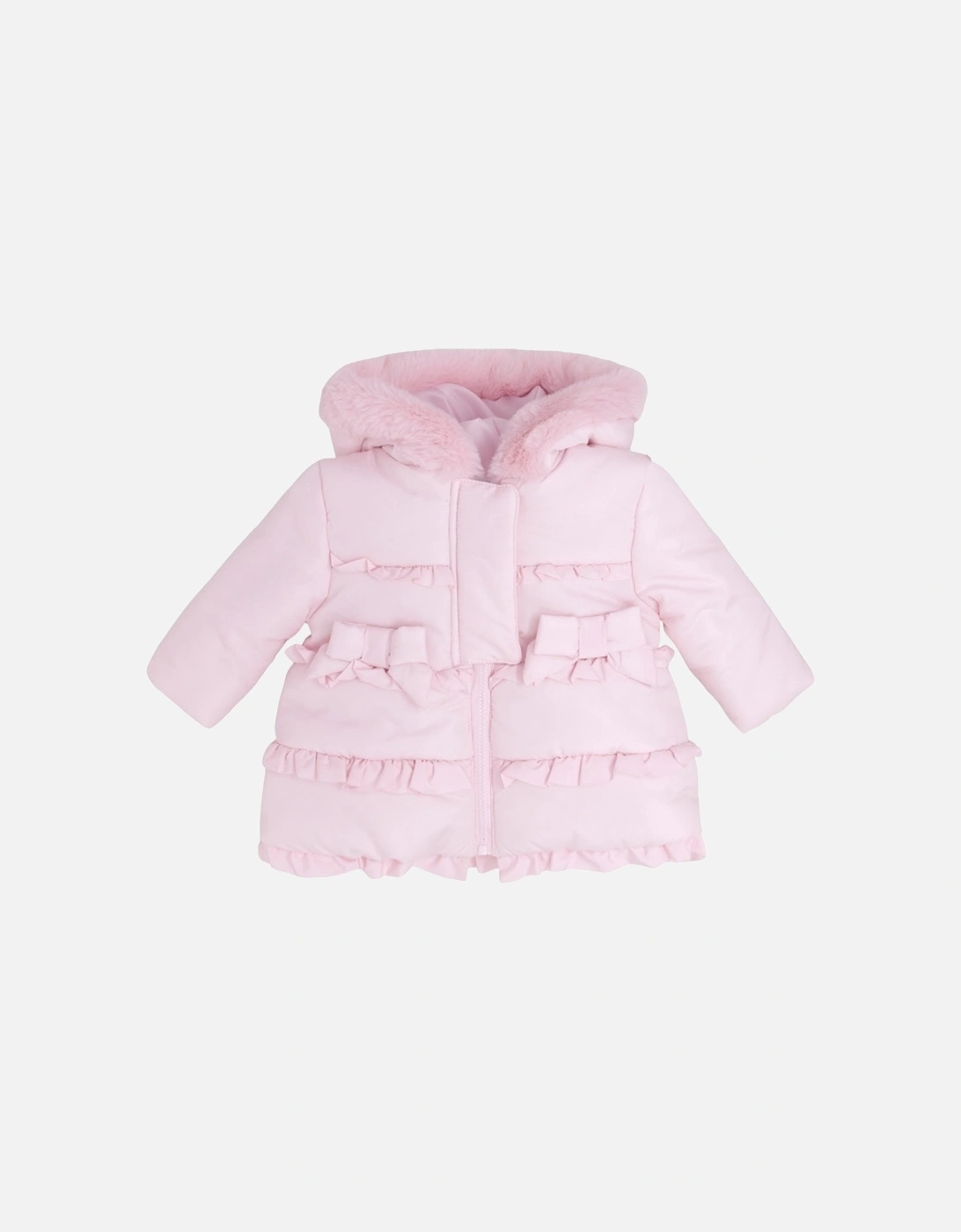 Girls Pale Pink Coat, 3 of 2