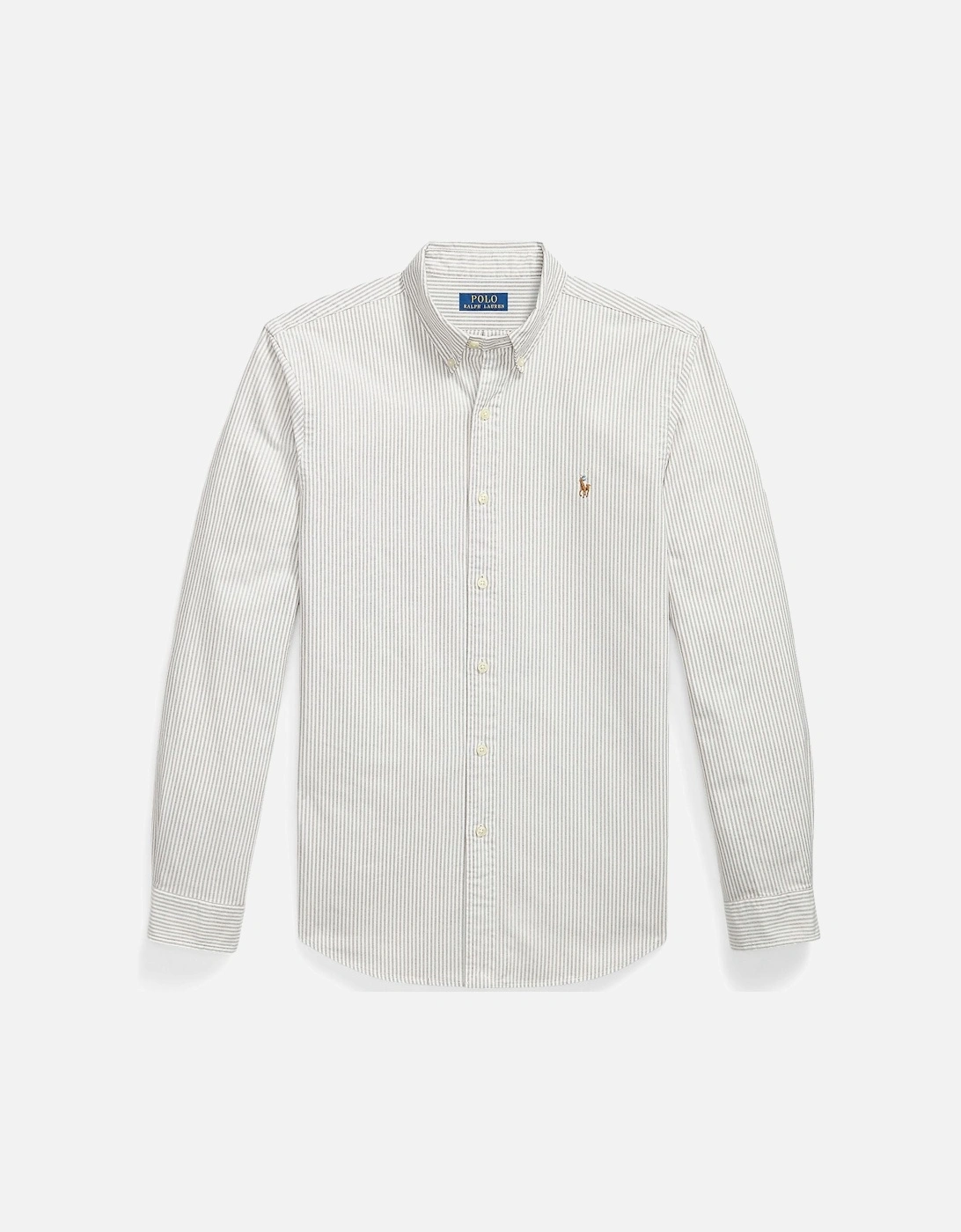 Ralph Lauren Slim Fit Striped Oxford Shirt - Pale Russet/white, 2 of 1