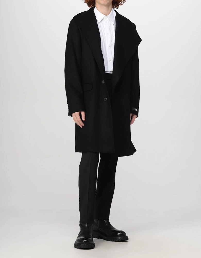 High Neck Wool Overcoat