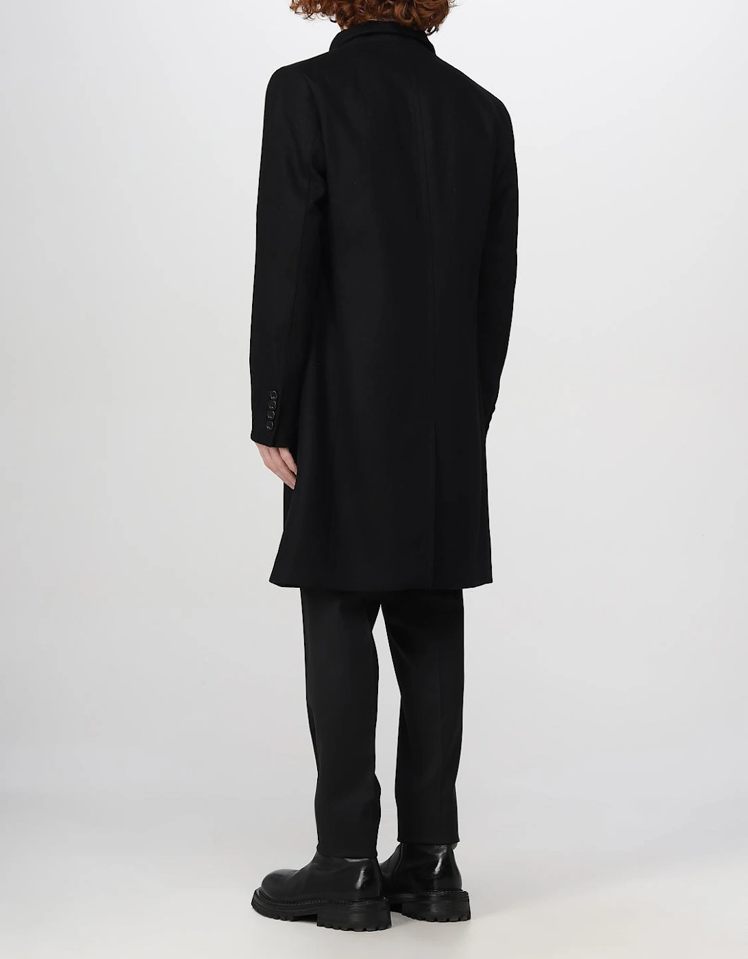 High Neck Wool Overcoat