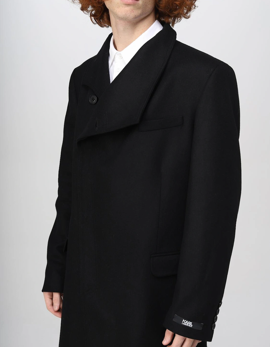 High Neck Wool Overcoat
