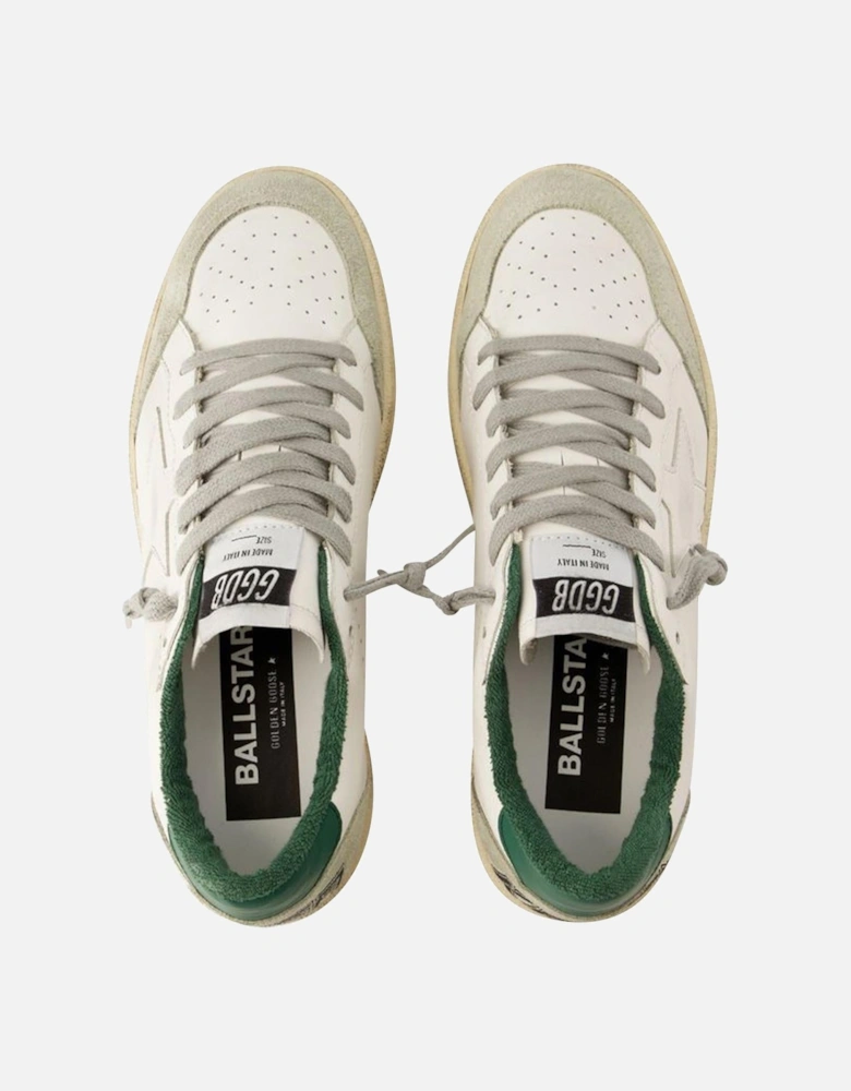 White Leather Ball Star Sneakers