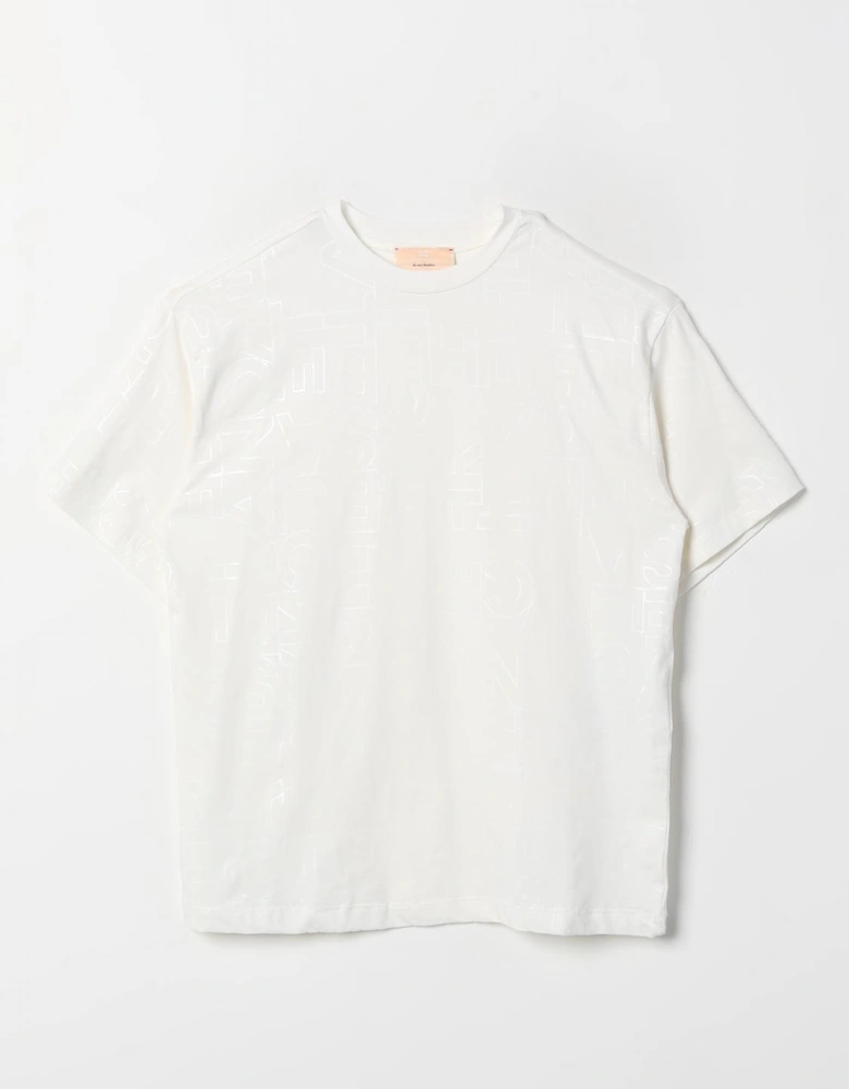 Printed Short Sleeve Crop Top