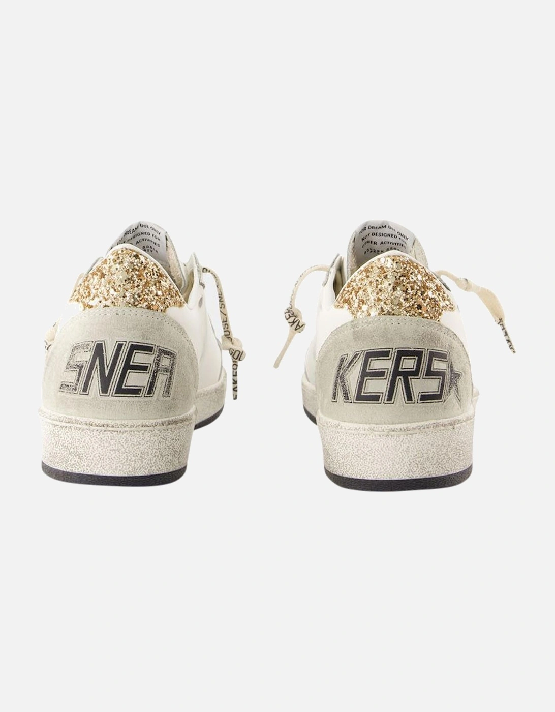 White Leather Ballstar Sneakers