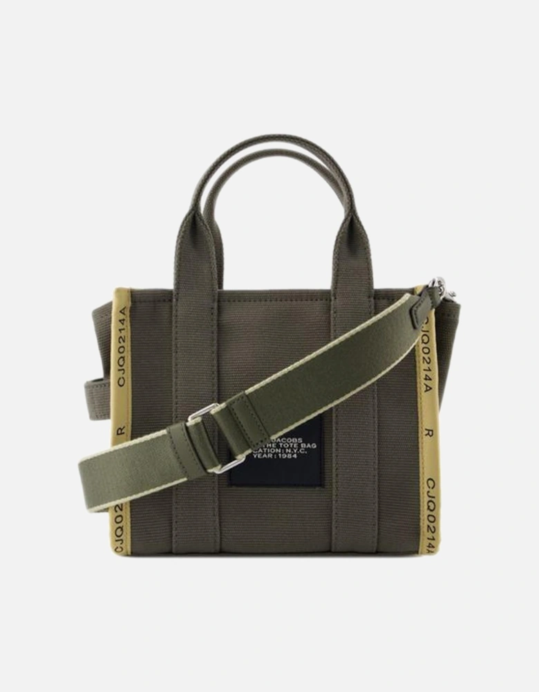 Green Cotton Tote with Two Wearing Options
