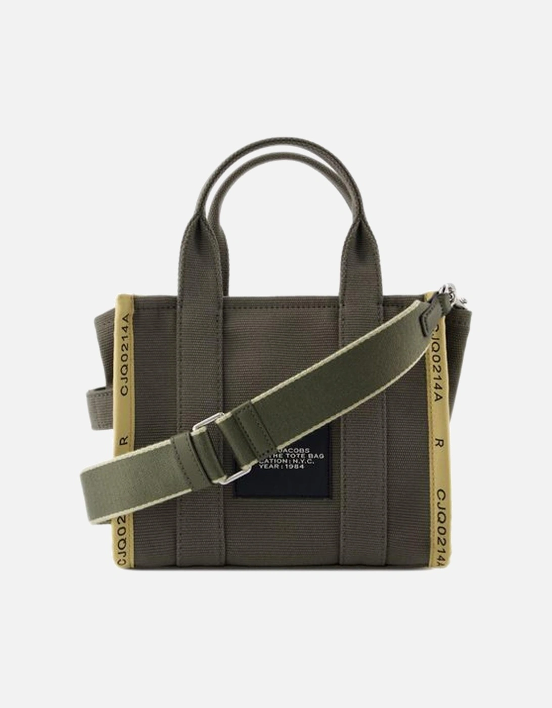 Green Cotton Tote with Two Wearing Options