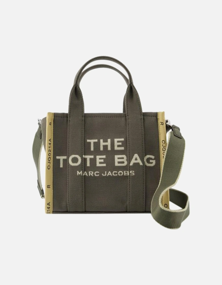 Green Cotton Tote with Two Wearing Options