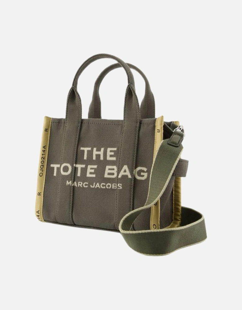 Green Cotton Tote with Two Wearing Options