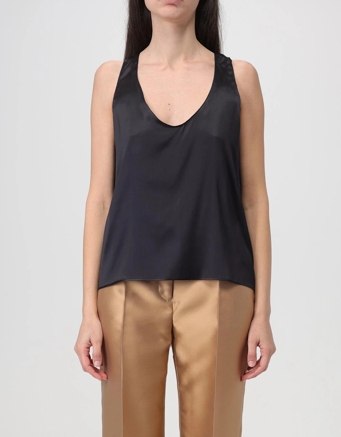 Silk VNeck Sleeveless Top, 6 of 5