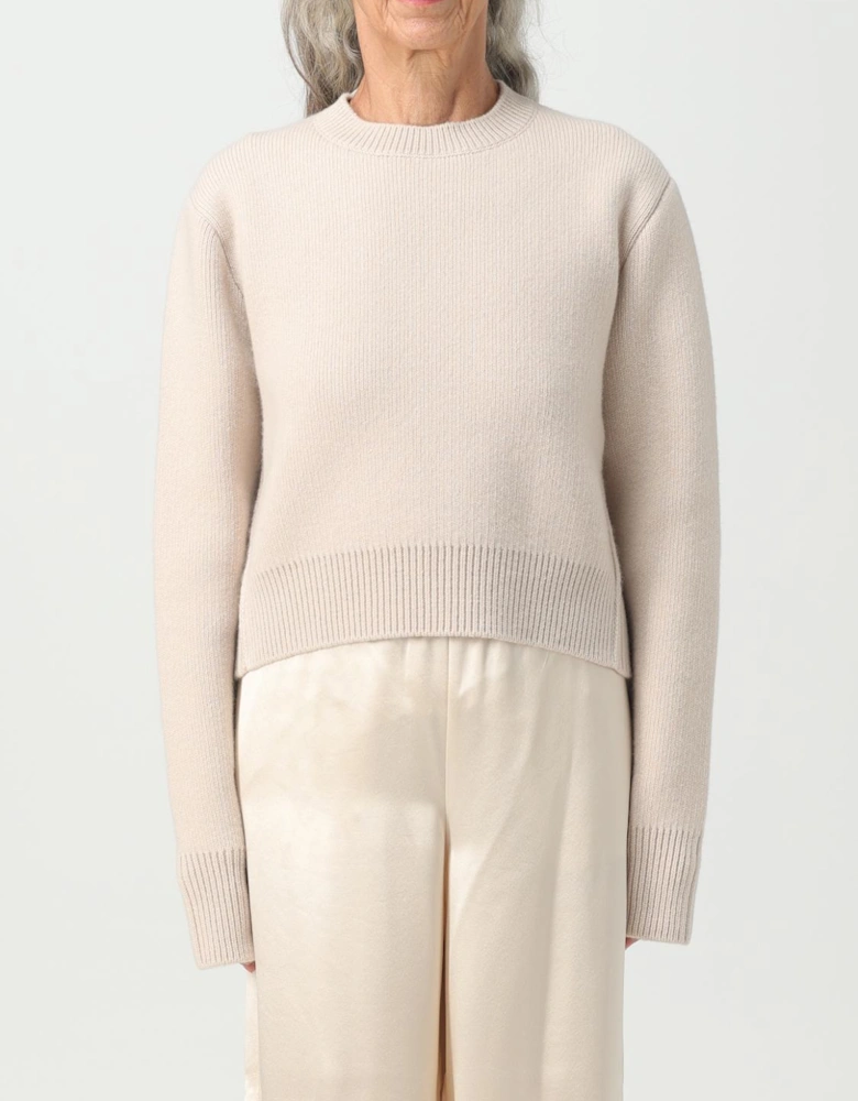 Cashmere Crew Neck Cropped Sweater