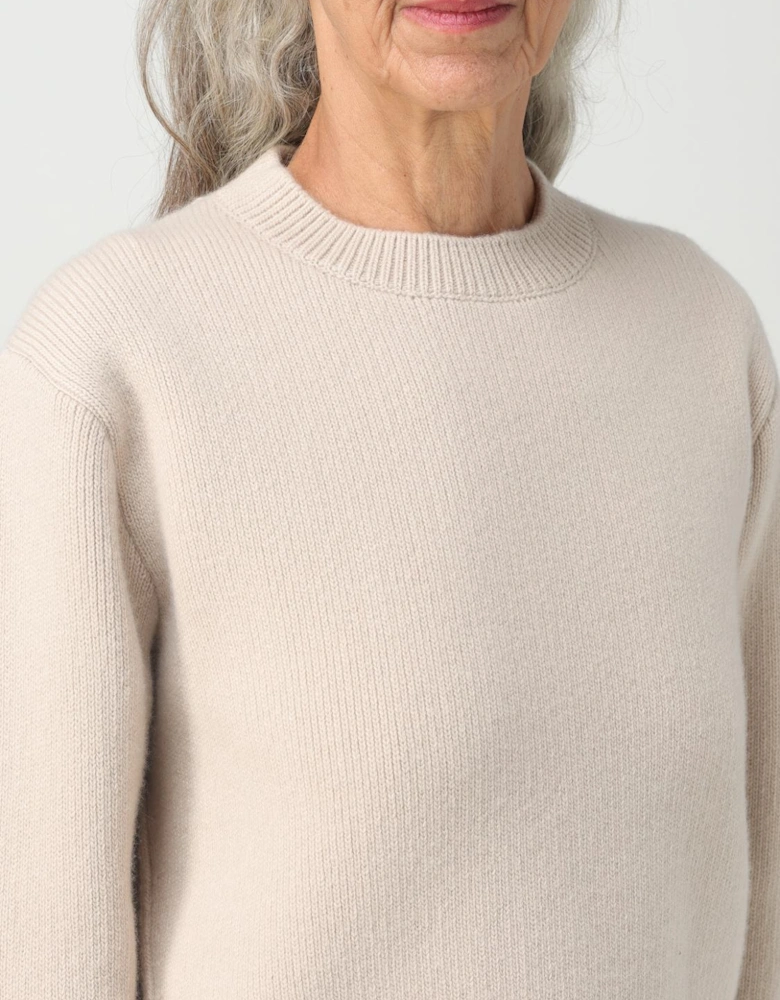 Cashmere Crew Neck Cropped Sweater
