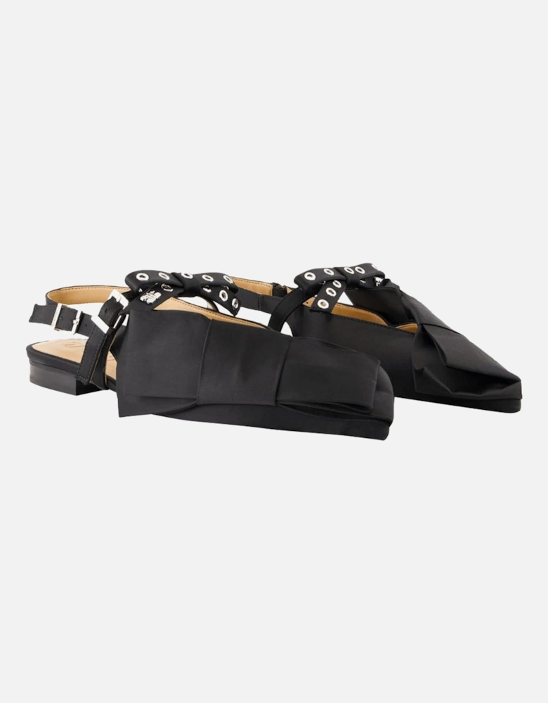Bow Detail Slingback Flats