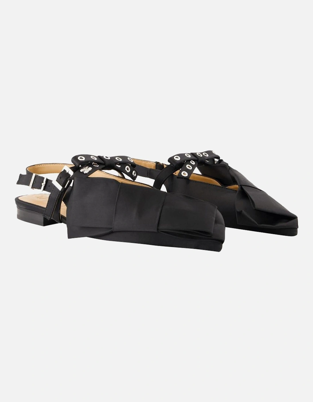 Bow Detail Slingback Flats