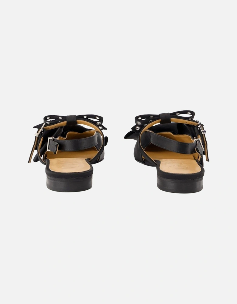 Bow Detail Slingback Flats