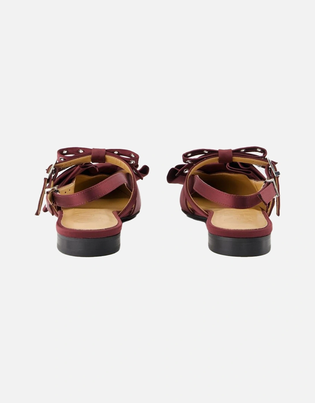 Satin Bow Flats