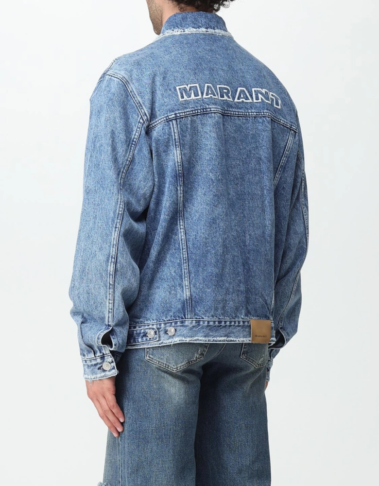 Denim Jacket Acid Wash Distressed