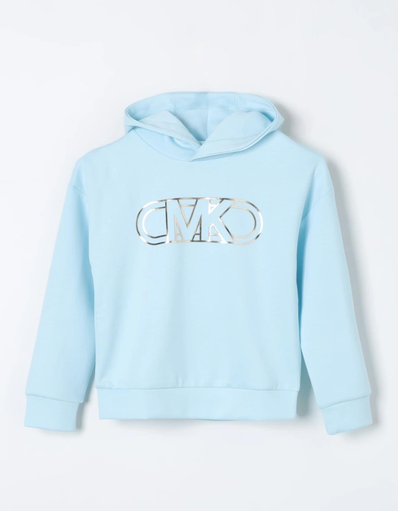 Girls Hoodie  Metallic Logo