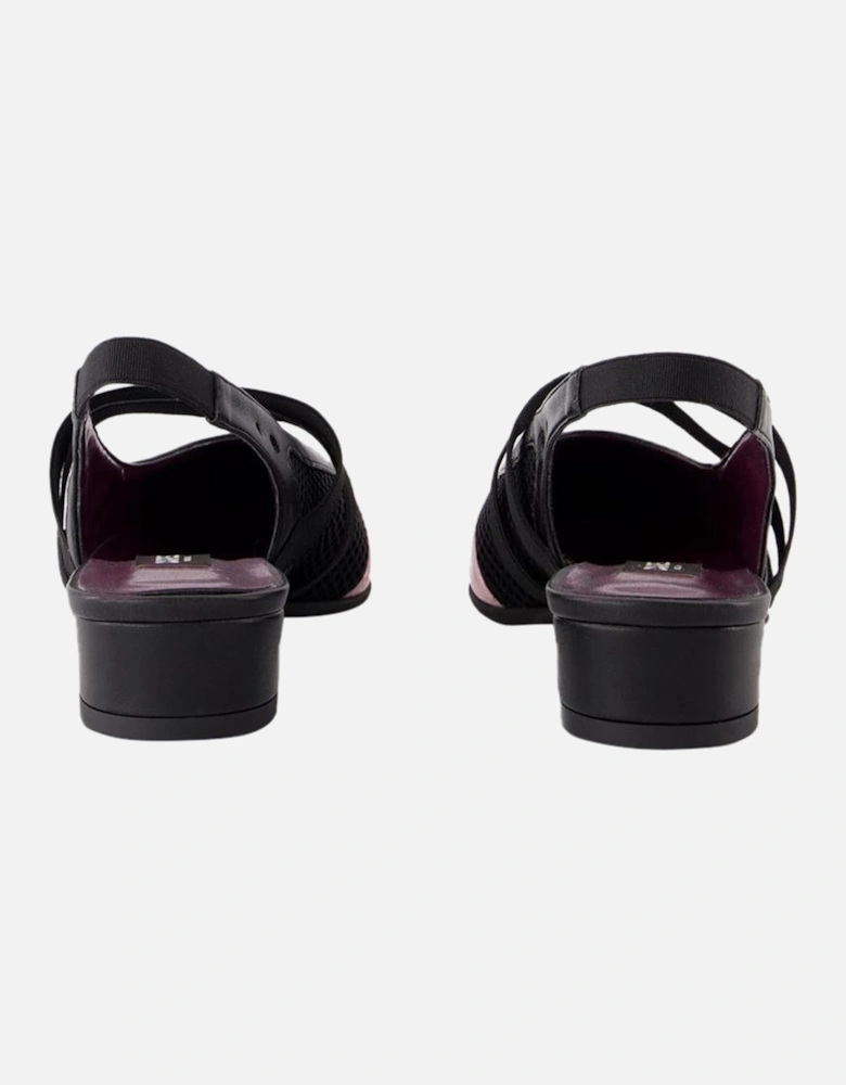 Slingback Pumps Low Heel Mesh