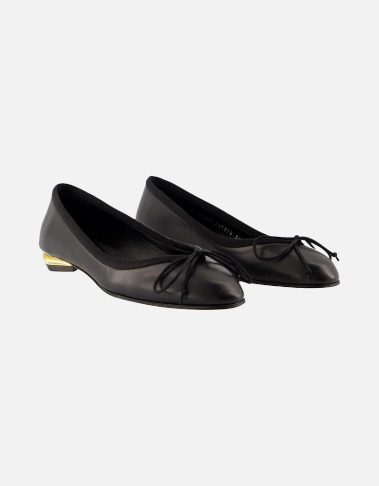 Leather Armadillo Ballerinas