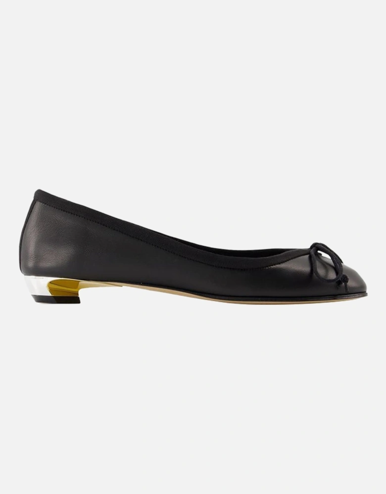 Leather Armadillo Ballerinas