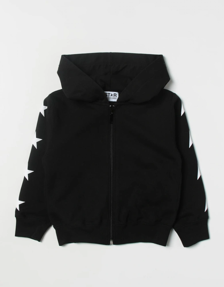 Kids Star Detail Zip Hoodie