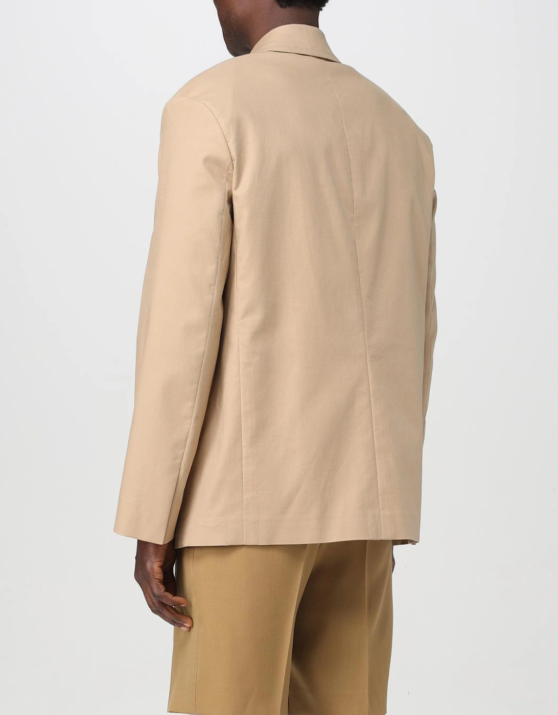 Relaxed Fit Cotton Suit Jacket