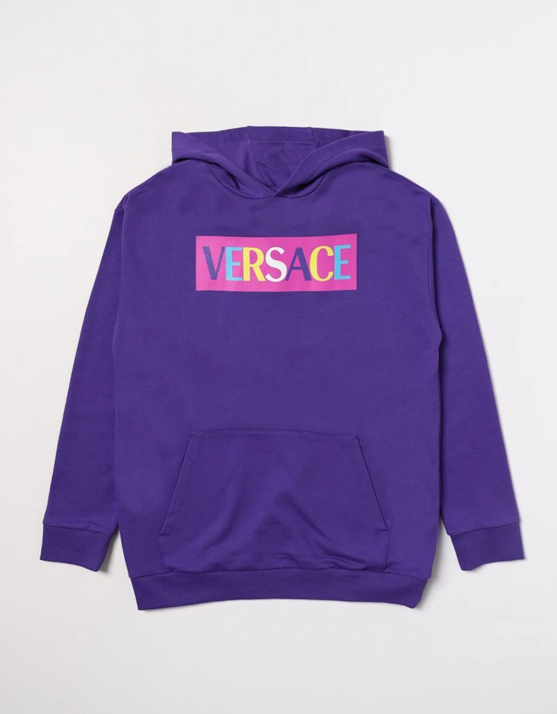 Kids Hoodie with Colorful Logo