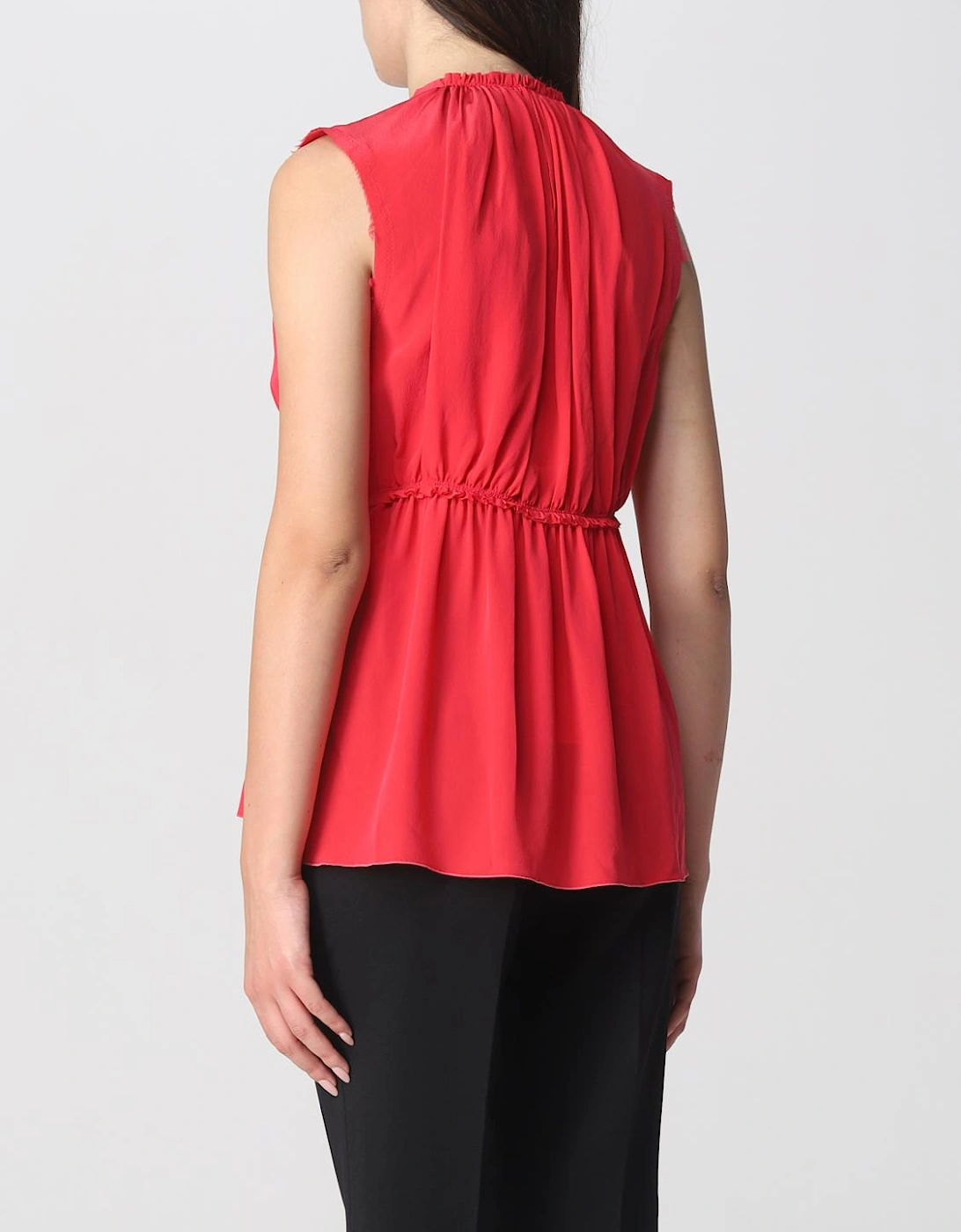 Sleeveless Silk Blouse