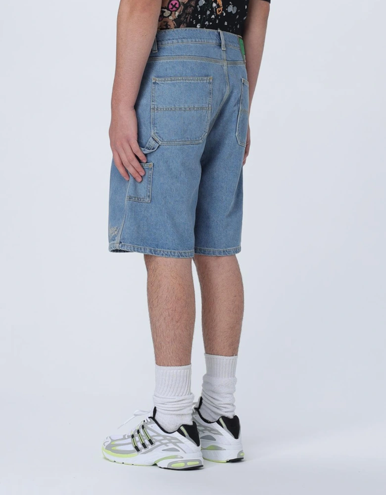Denim Shorts Relaxed Fit Multiple Pockets