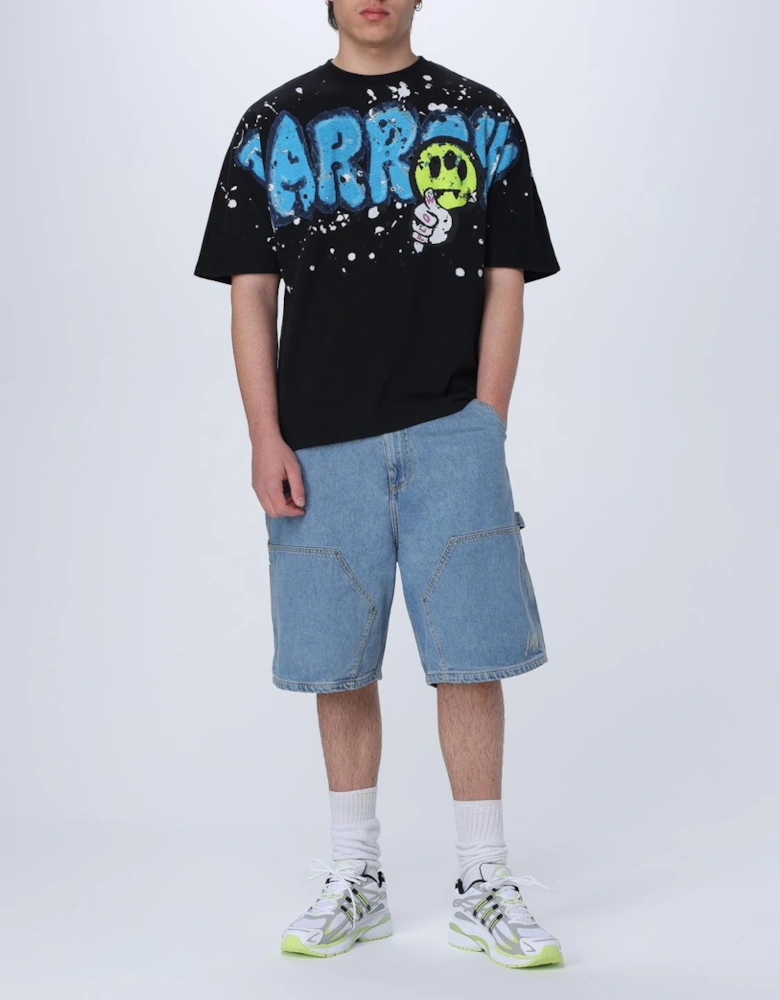 Denim Shorts Relaxed Fit Multiple Pockets