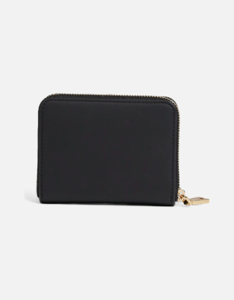 Love Black Leather Wallet with Gold Logo