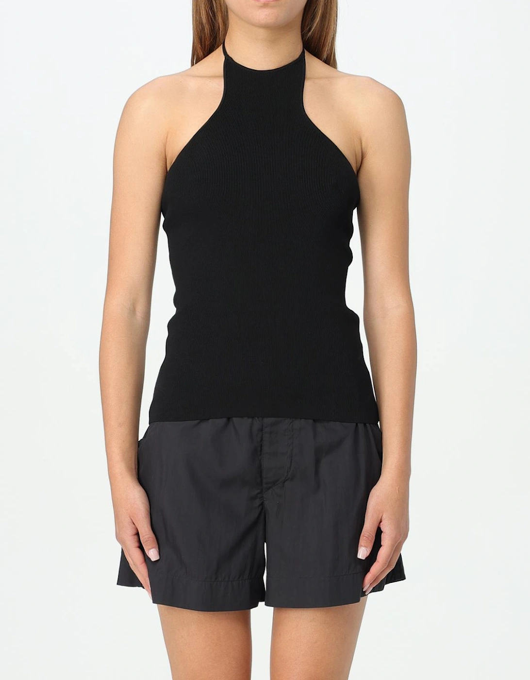 Sleeveless Top Halter Neck Ribbed Design, 4 of 3