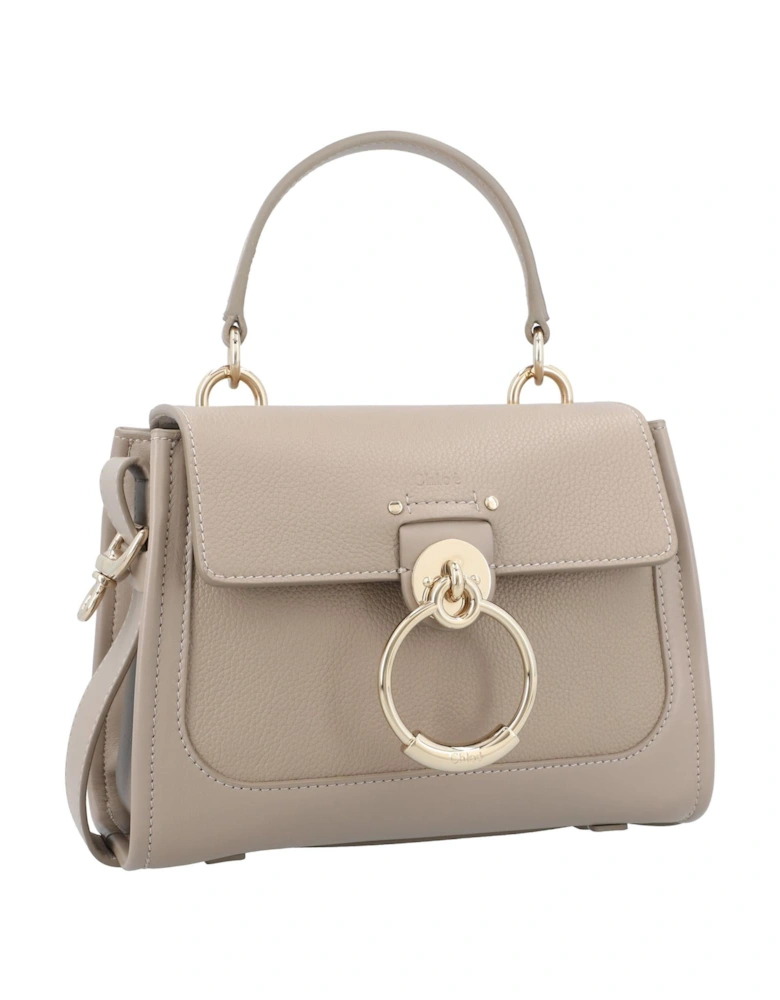 Top Handle Flap Closure Handbag with Removable Shoulder Strap