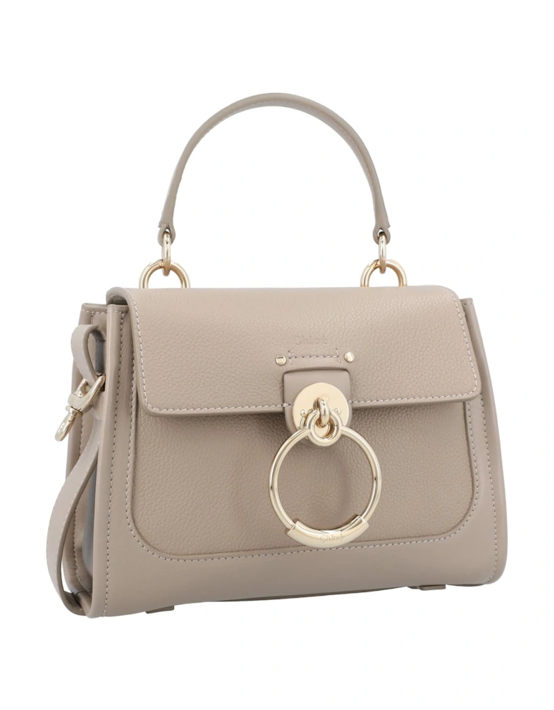Top Handle Flap Closure Handbag with Removable Shoulder Strap
