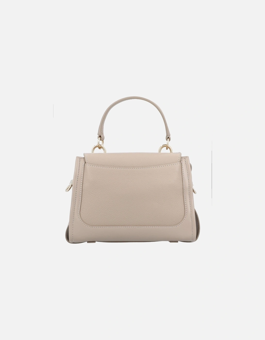 Top Handle Flap Closure Handbag with Removable Shoulder Strap
