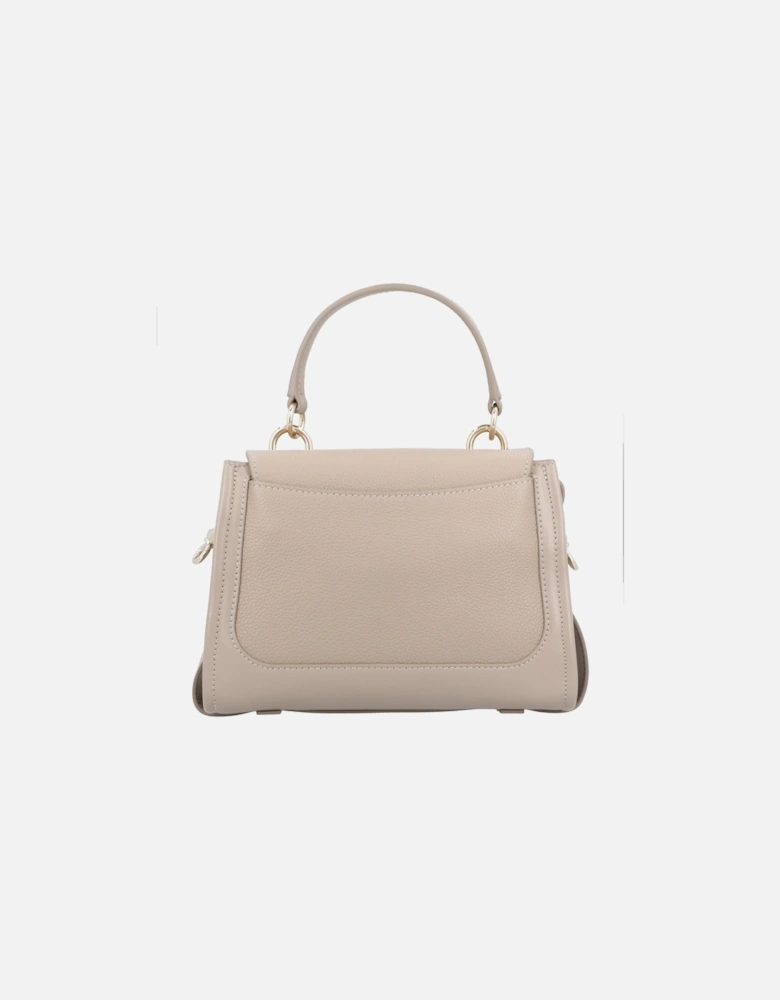 Top Handle Flap Closure Handbag with Removable Shoulder Strap