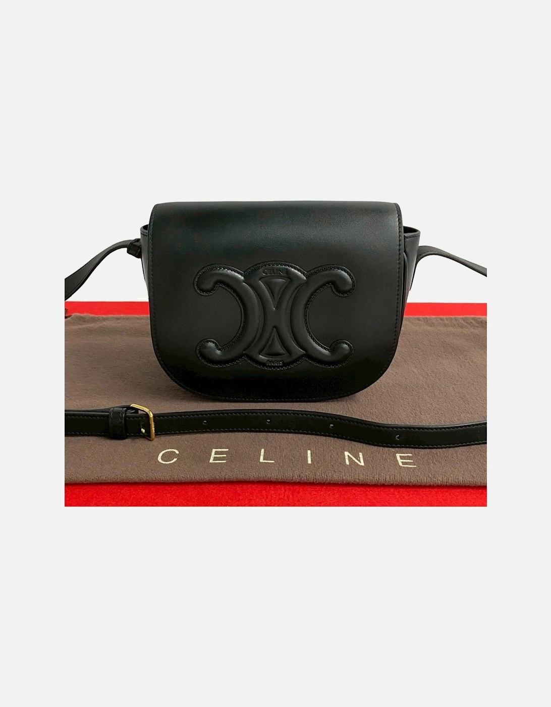 Triomphe Crossbody Leather Bag, 7 of 6