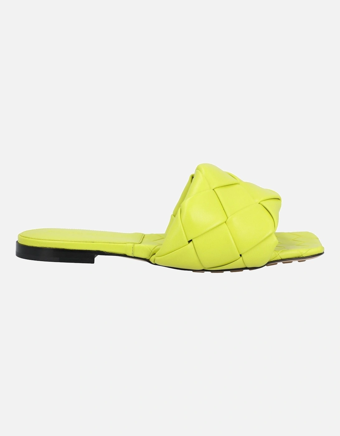 Intrecciato Leather Flat Sandals with Rubber-Injected Outsole, 6 of 5