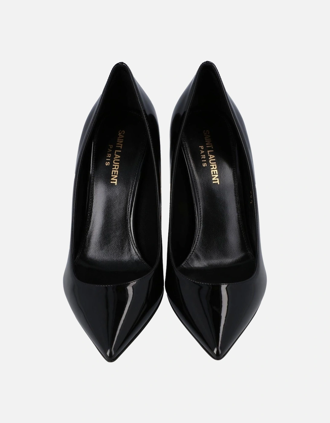 Patent Leather Metal Heel Pumps