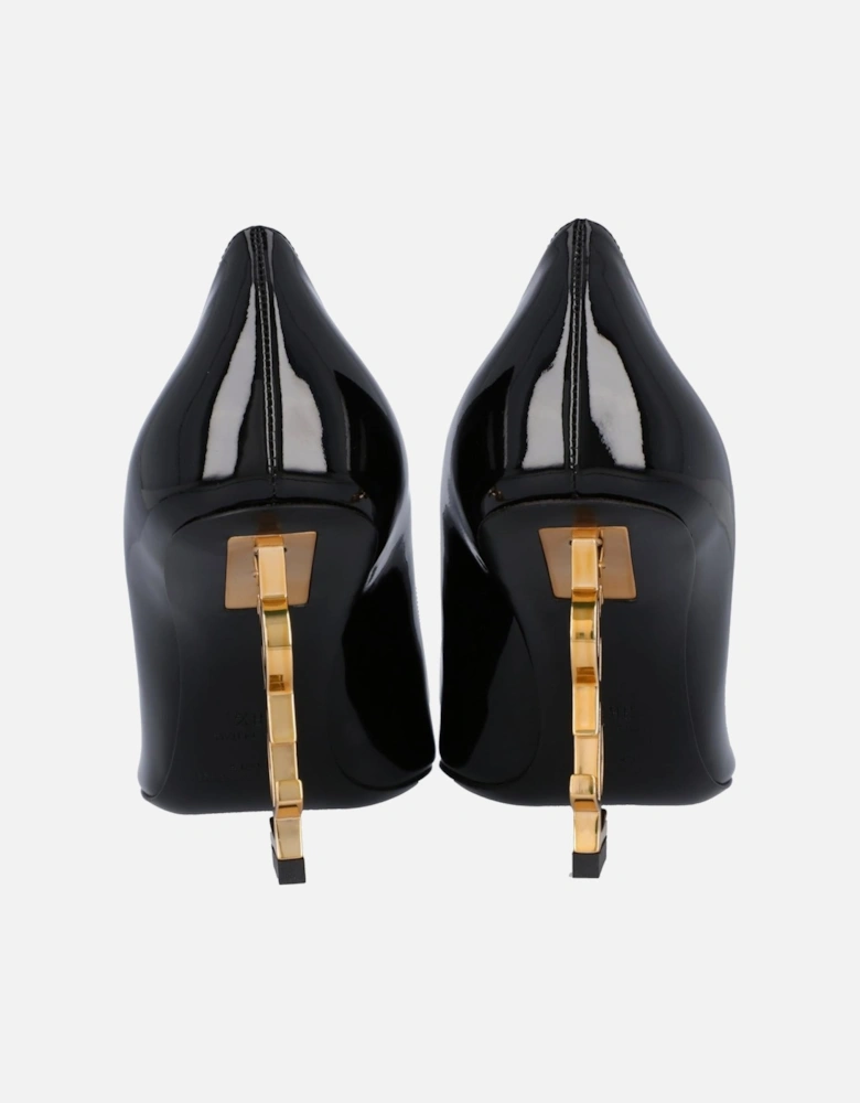 Patent Leather Metal Heel Pumps