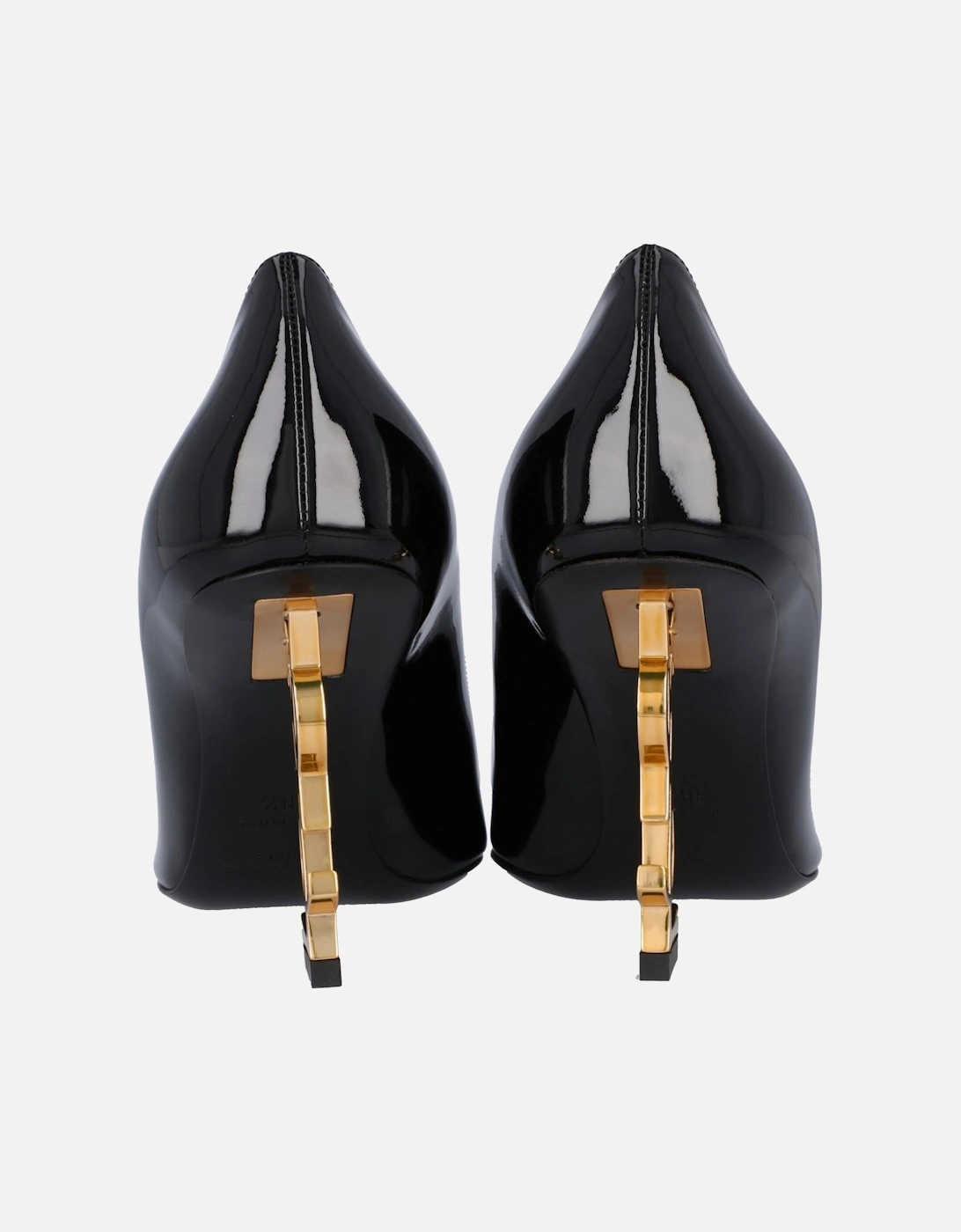 Patent Leather Metal Heel Pumps