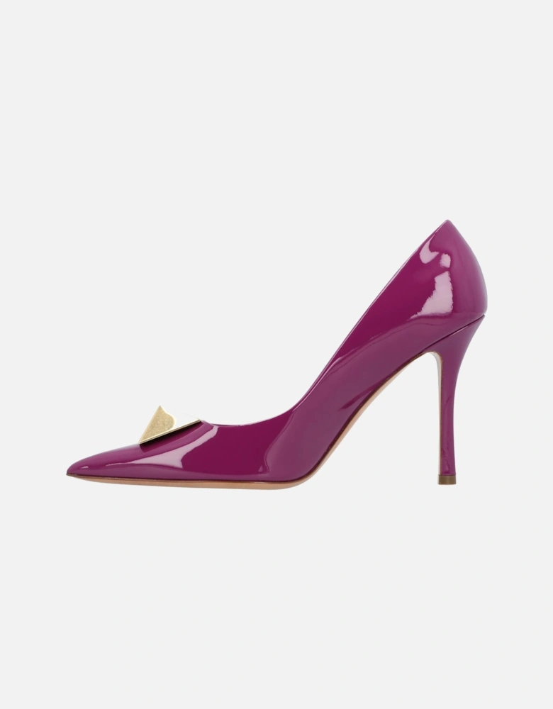 Pointed Toe Heeled Shoes with Jewel Detail Comfortable Classic Footwear